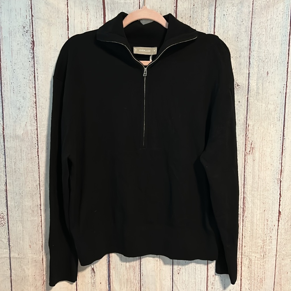 NWT Everlane The Luxe Merino Half-Zip Sweater - Picture 14 of 15